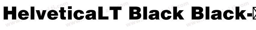 HelveticaLT Black Black字体转换